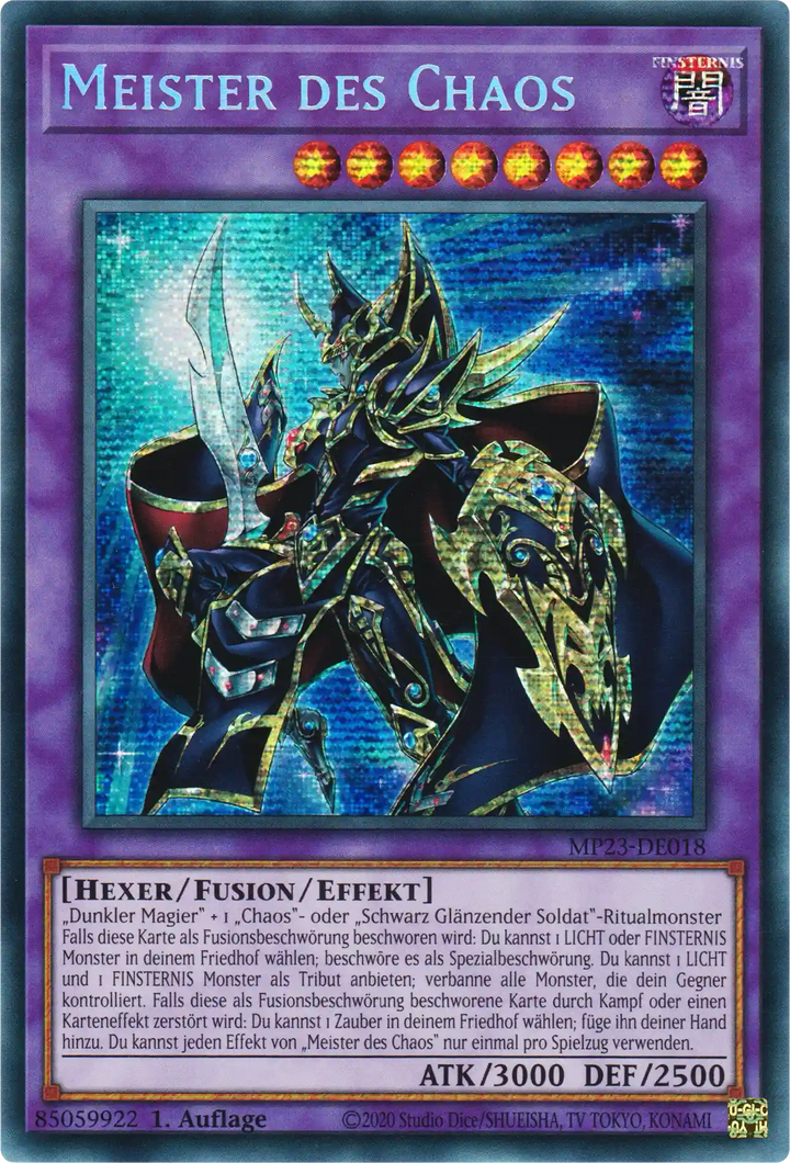 Meister des Chaos Yu-Gi-Oh! Karte MP23-DE018 Secret Rare
