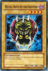 Melchid, Bestie mit vier Gesichtern Yu-Gi-Oh! Karte RP02-DE029 Common