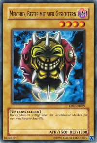 Melchid, Bestie mit vier Gesichtern Yu-Gi-Oh! Karte RP02-DE029 Common