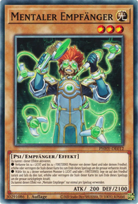 Mentaler Empfänger Yu-Gi-Oh! Karte PHHY-DE012 Common