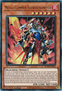 Metallflammen-Schwertkämpfer Yu-Gi-Oh! Karte SUDA-DE014 Ultra Rare