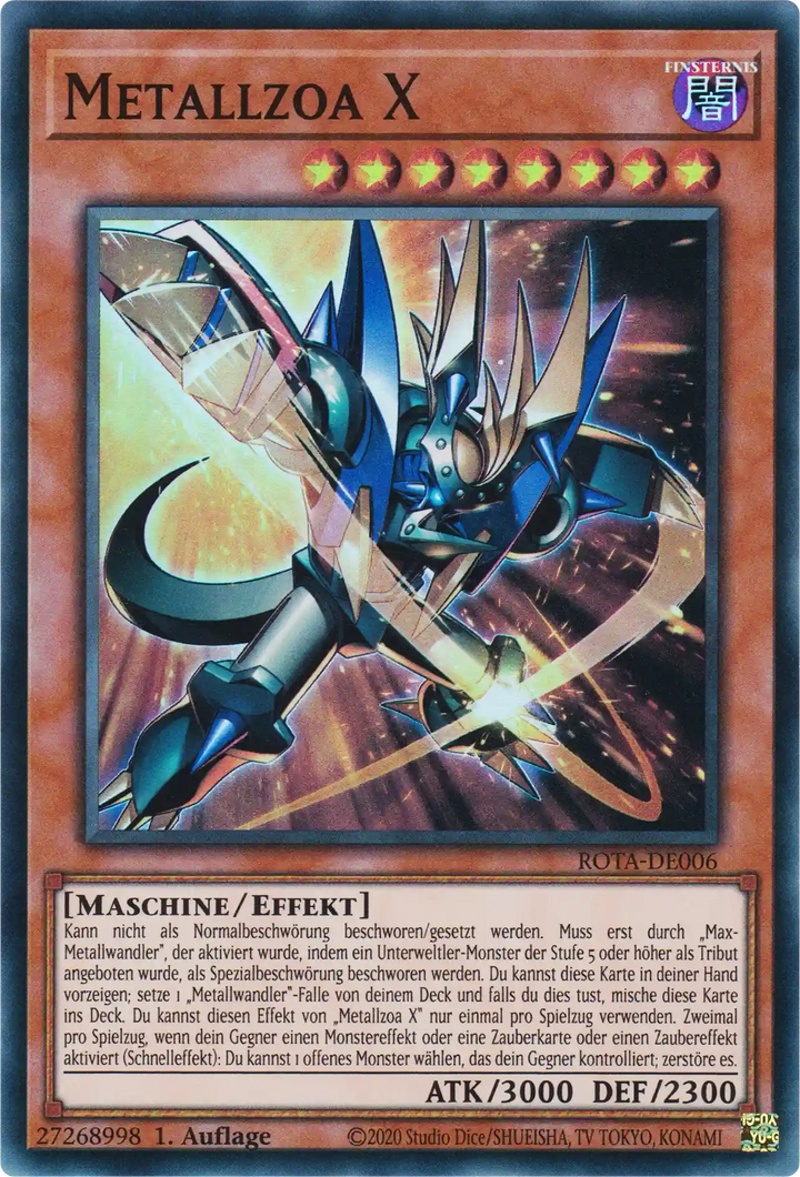 Metallzoa X Yu-Gi-Oh! Karte ROTA-DE006 Super Rare