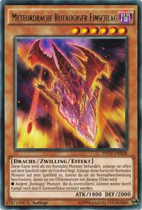 Meteordrache Rotäugiger Einschlag Yu-Gi-Oh! Karte INOV-DE028 Rare
