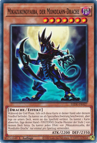 Mikazukinoyaiba, der Mondzahn-Drache Yu-Gi-Oh! Karte LEDE-DE027 Common