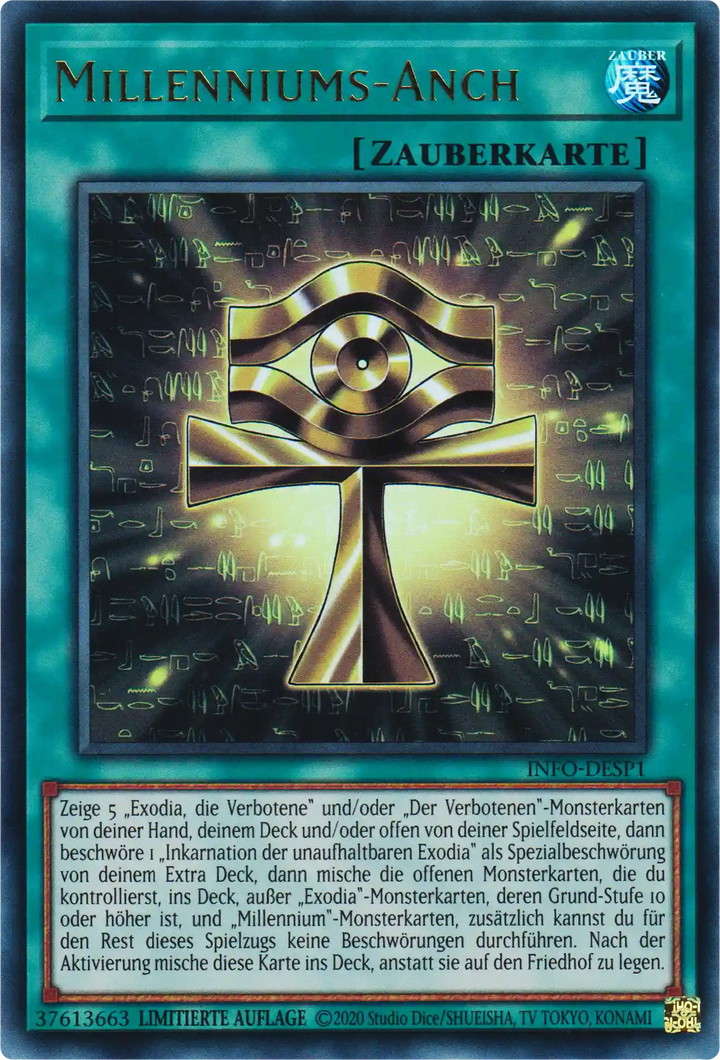 Millenniums-Anch Yu-Gi-Oh! Karte INFO-DESP1 Ultra Rare