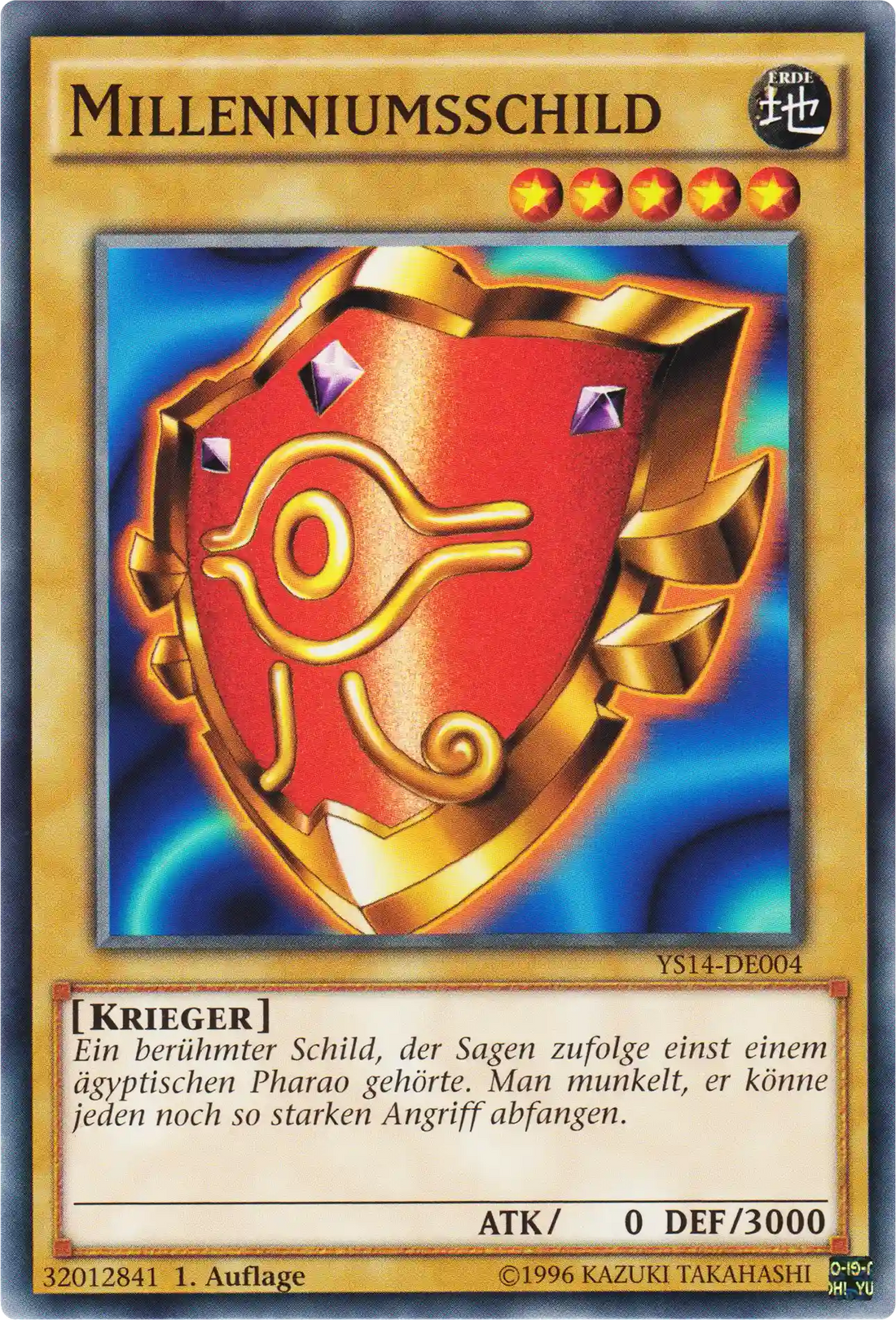 Millenniumsschild Yu-Gi-Oh! Karte YS14-DE004 Common