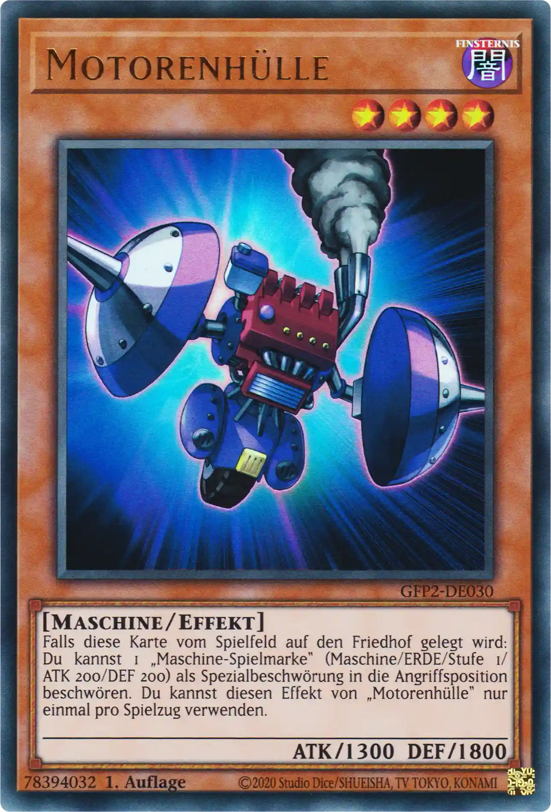 Motorenhülle Yu-Gi-Oh! Karte GFP2-DE030 Ultra Rare
