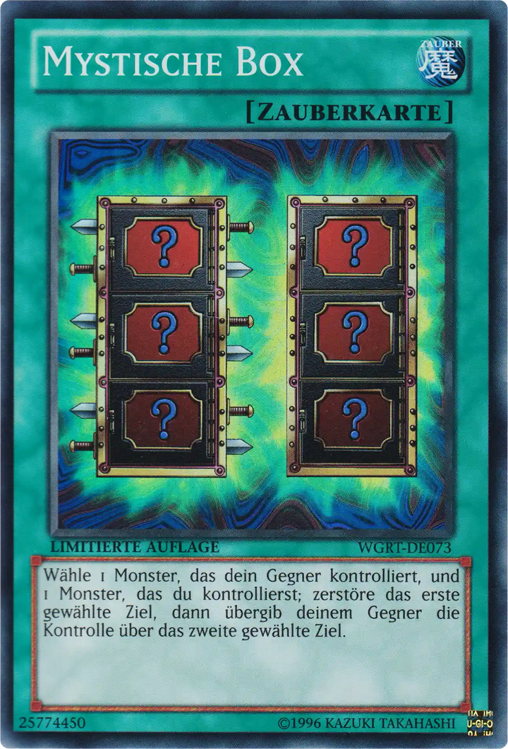 Mystische Box Yu-Gi-Oh! Karte WGRT-DE073 Super Rare
