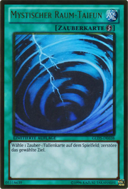 Yu-Gi-Oh! Gold Ghost Rare Karte Beispiel mit Ghost-Rare-Effekt und Gold-Finish