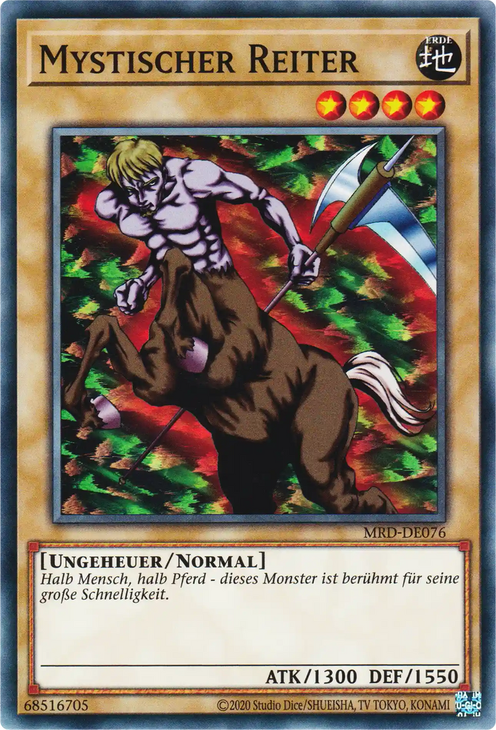 Mystischer Reiter Yu-Gi-Oh! Karte MRD-DE076 Common