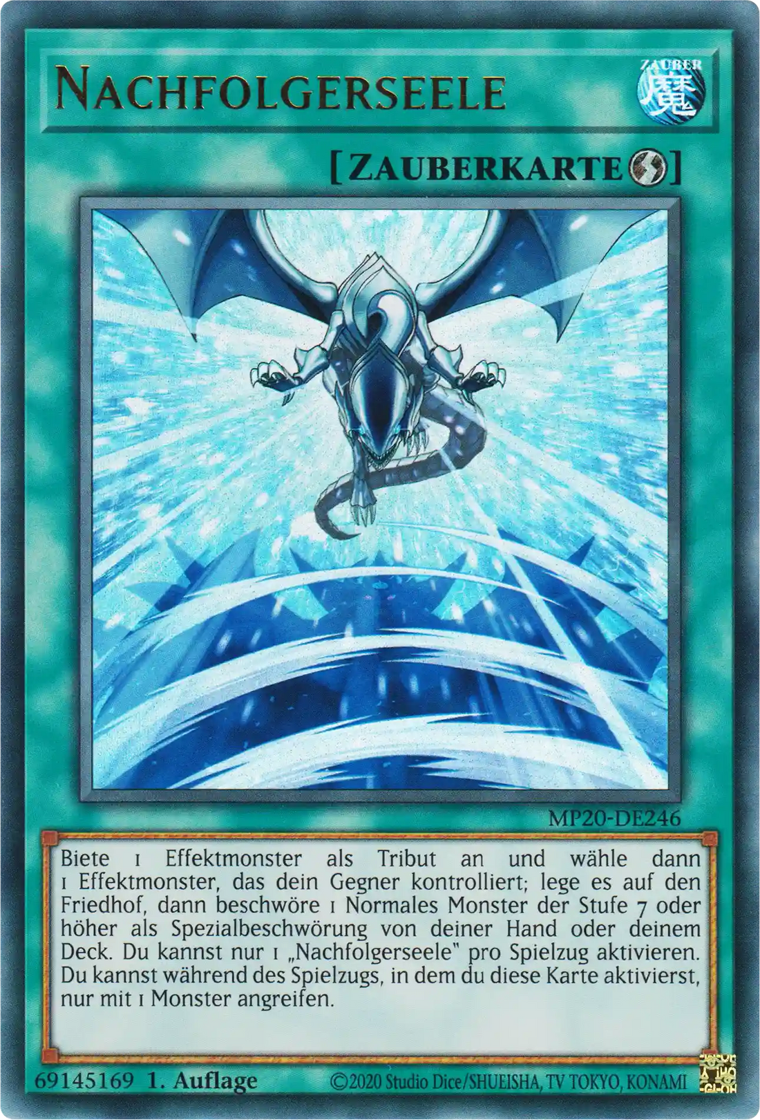 Nachfolgerseele Yu-Gi-Oh! Karte MP20-DE246 Ultra Rare