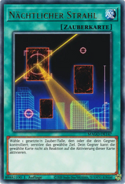 Yu-Gi-Oh! Gold Letter Rare Karte Beispiel mit goldenem Kartennamen und normalem Artwork