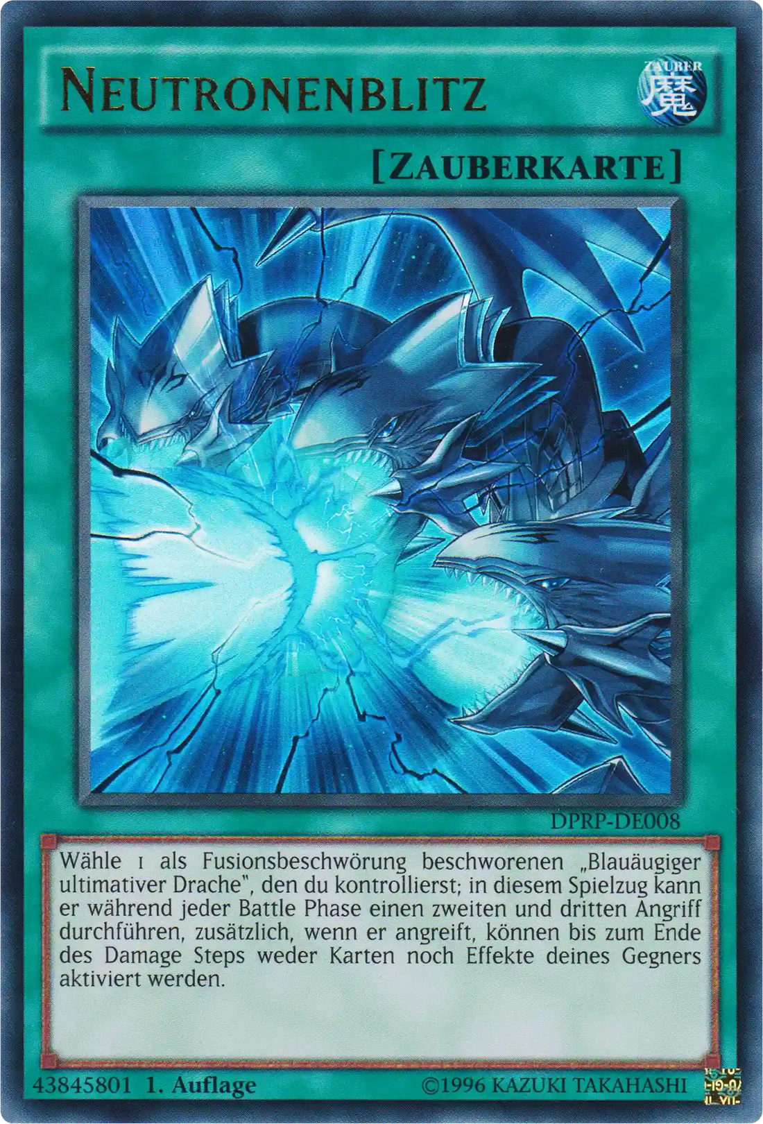 Neutronenblitz Yu-Gi-Oh! Karte DPRP-DE008 Ultra Rare