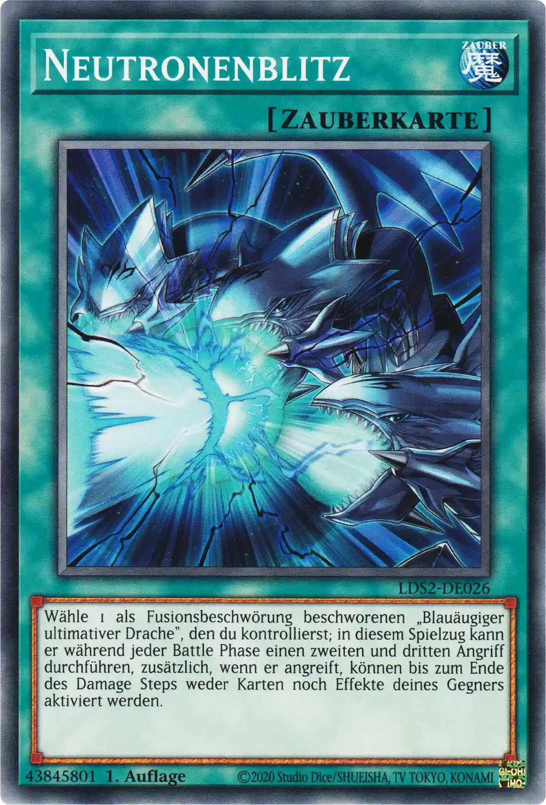 Neutronenblitz Yu-Gi-Oh! Karte LDS2-DE026 Common