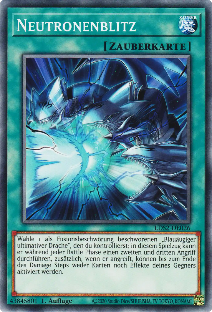 Neutronenblitz Yu-Gi-Oh! Karte LDS2-DE026 Common
