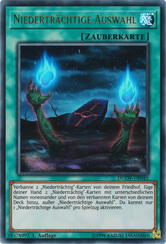 Niederträchtige Auswahl Yu-Gi-Oh! Karte DUOV-DE045 Ultra Rare