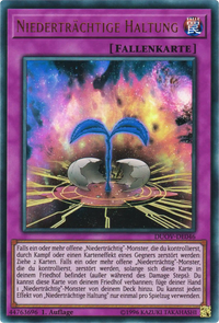 Niederträchtige Haltung Yu-Gi-Oh! Karte DUOV-DE046 Ultra Rare
