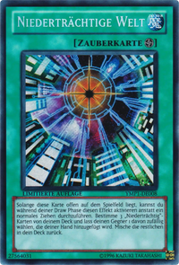 Niederträchtige Welt Yu-Gi-Oh! Karte YMP1-DE008 Secret Rare