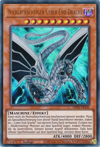 Niederträchtiger Cyber End-Drache Yu-Gi-Oh! Karte GFP2-DE101 Ultra Rare