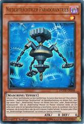 Niederträchtiger Paradoxantrieb Yu-Gi-Oh! Karte DUOV-DE048 Ultra Rare