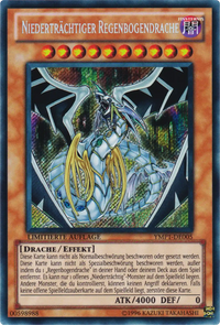 Niederträchtiger Regenbogendrache Yu-Gi-Oh! Karte YMP1-DE005 Secret Rare