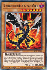 Niederträchtiger rotäugiger schwarzer Drache Yu-Gi-Oh! Karte LDS1-DE006 Common