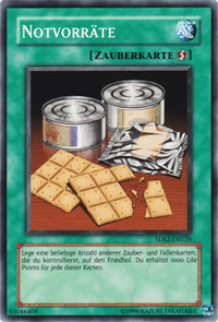 Notvorräte Yu-Gi-Oh! Karte 5DS2-DE026 Common