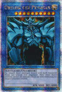 Obelisk der Peiniger Yu-Gi-Oh! Karte LC01-DE001 Quarter Century Secret Rare