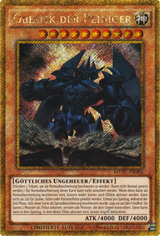 Yu-Gi-Oh! Gold Secret Rare Karte Beispiel mit Gold-Finish und Secret-Rare-Schimmer