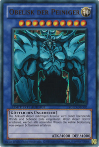 Obelisk der Peiniger Yu-Gi-Oh! Karte YGLD-DEG02 Ultra Rare