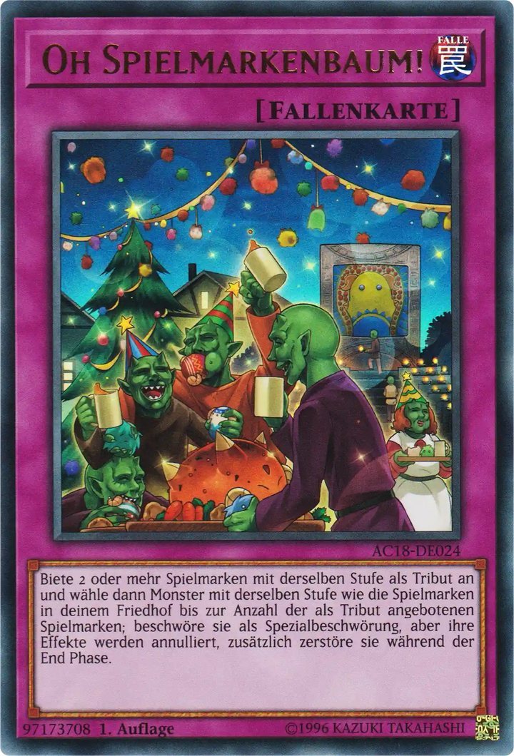 Oh Spielmarkenbaum! Yu-Gi-Oh! Karte AC18-DE024 Ultra Rare