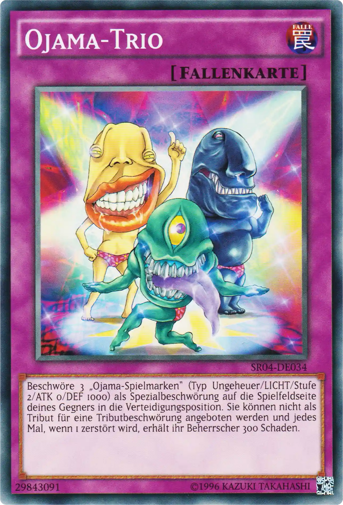 Ojama-Trio Yu-Gi-Oh! Karte SR04-DE034 Common