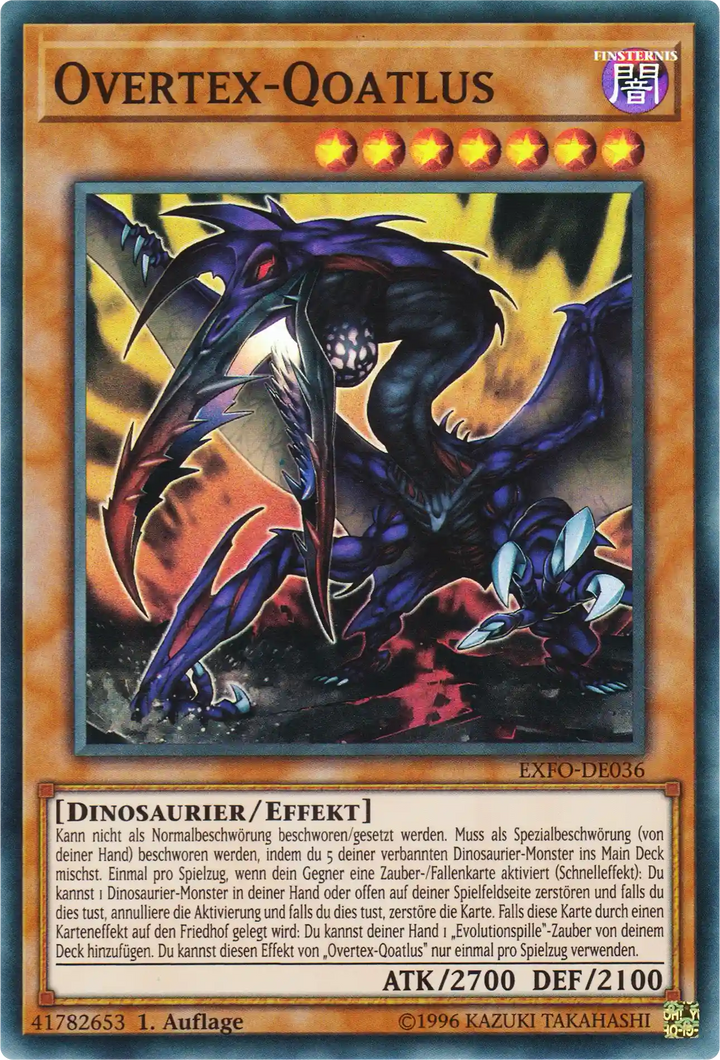 Overtex-Qoatlus Yu-Gi-Oh! Karte EXFO-DE036 Super Rare