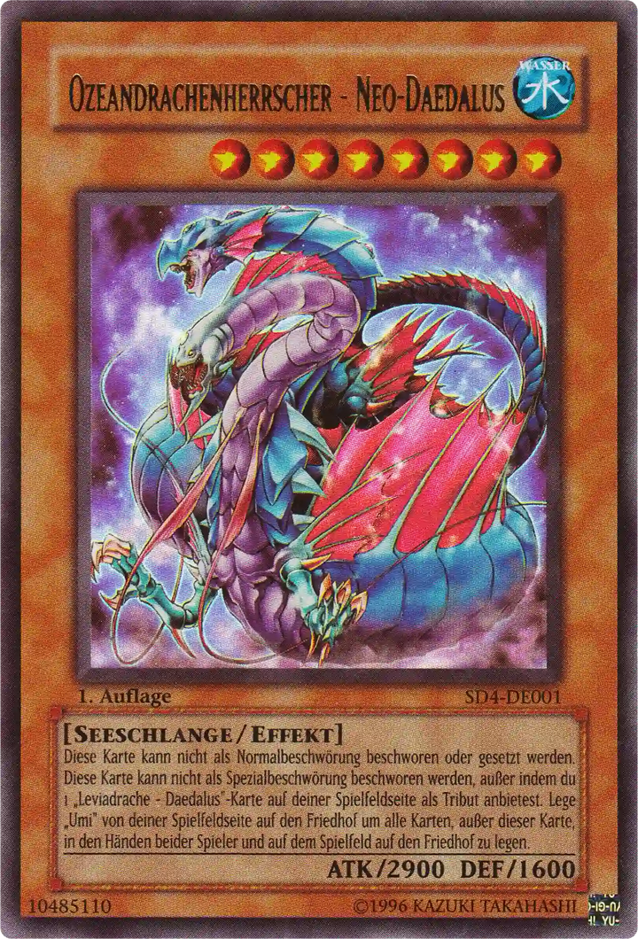 Ozeandrachenherrscher - Neo-Daedalus Yu-Gi-Oh! Karte SD4-DE001 Ultra Rare