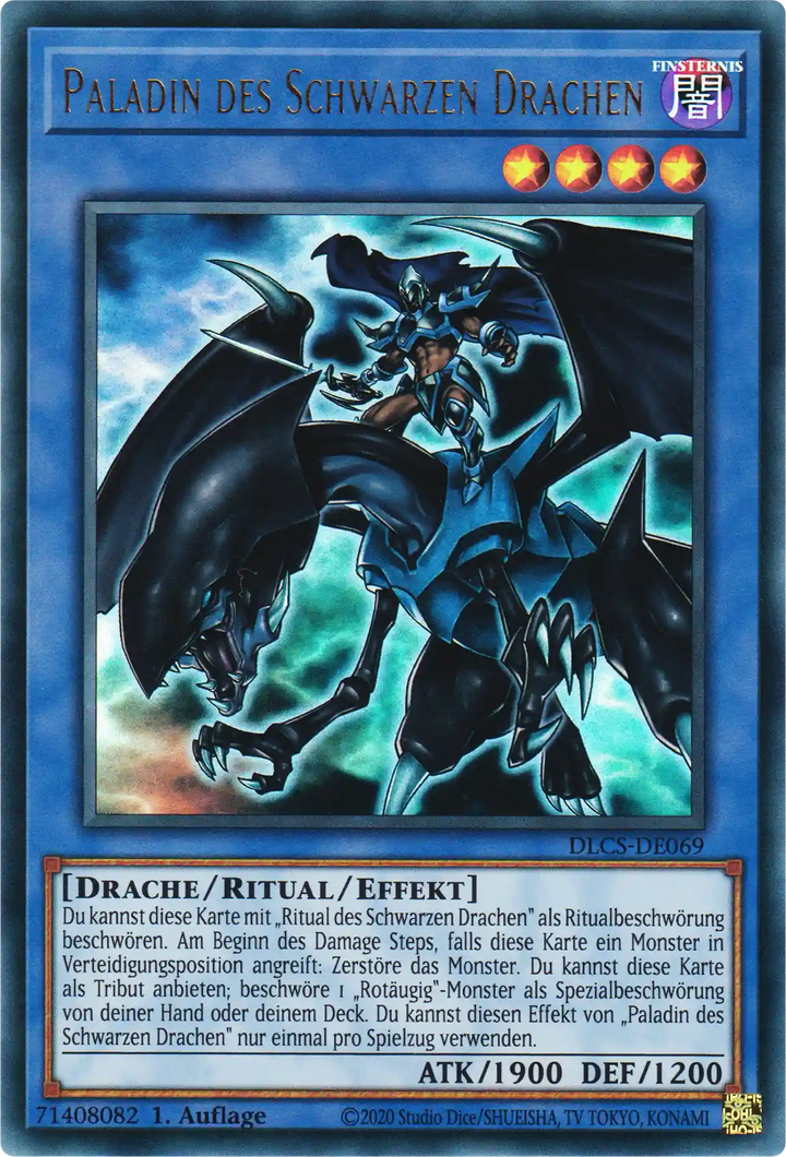 Paladin des Schwarzen Drachen Yu-Gi-Oh! Karte DLCS-DE069 Ultra Rare