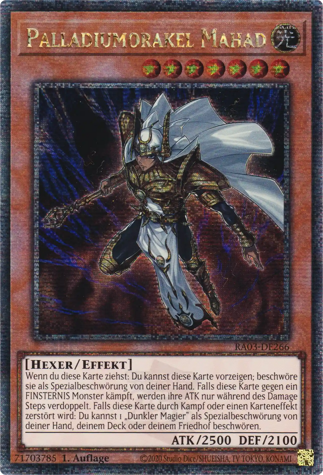 Palladiumorakel Mahad Yu-Gi-Oh! Karte RA03-DE266 Quarter Century Secret Rare