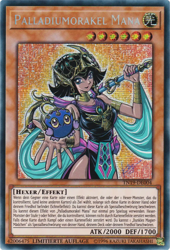 Palladiumorakel Mana Yu-Gi-Oh! Karte TN19-DE004 Secret Rare