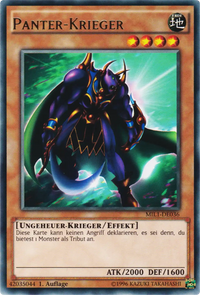 Panter-Krieger Yu-Gi-Oh! Karte MIL1-DE036 Rare