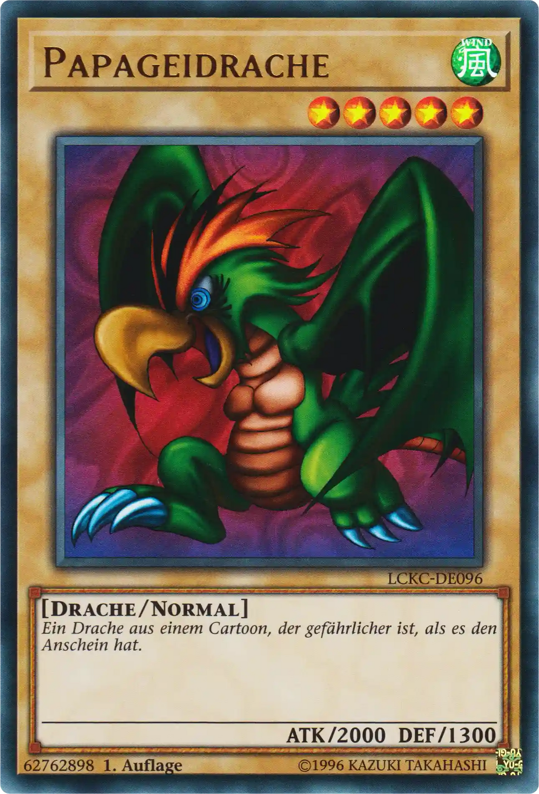 Papageidrache Yu-Gi-Oh! Karte LCKC-DE096 Ultra Rare