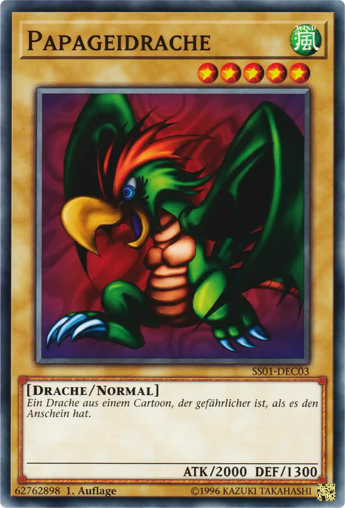 Papageidrache Yu-Gi-Oh! Karte SS01-DEC03 Common