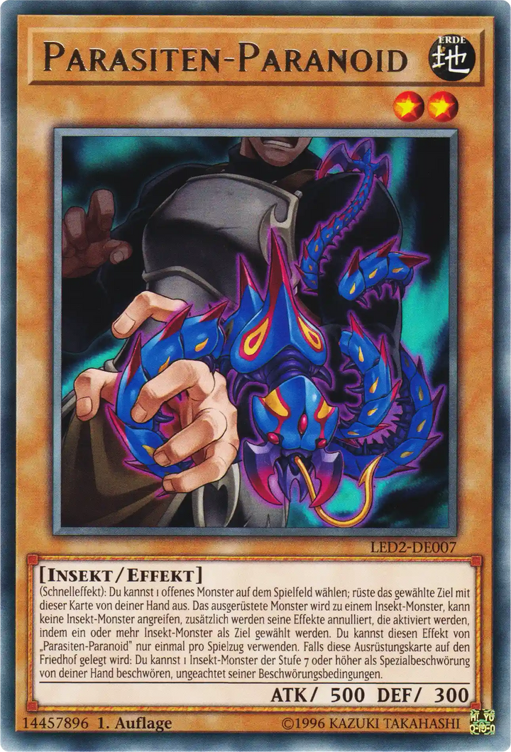 Parasiten-Paranoid Yu-Gi-Oh! Karte LED2-DE007 Rare
