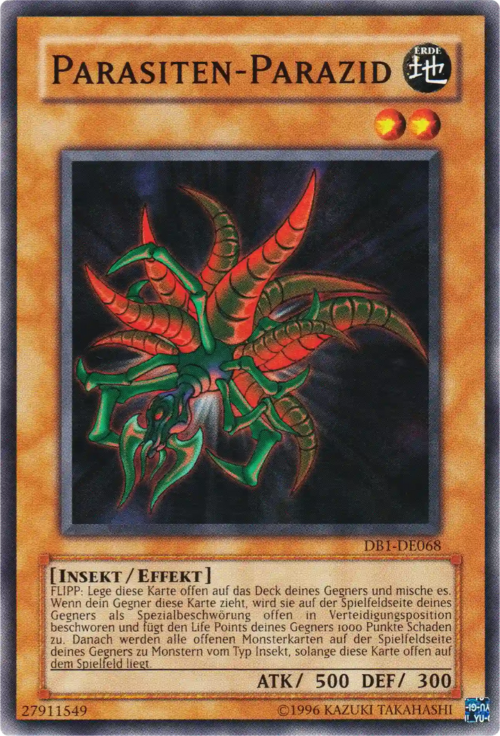 Parasiten-Parazid Yu-Gi-Oh! Karte DB1-DE068 Common