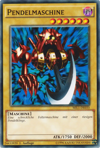 Pendelmaschine Yu-Gi-Oh! Karte MIL1-DE033 Common