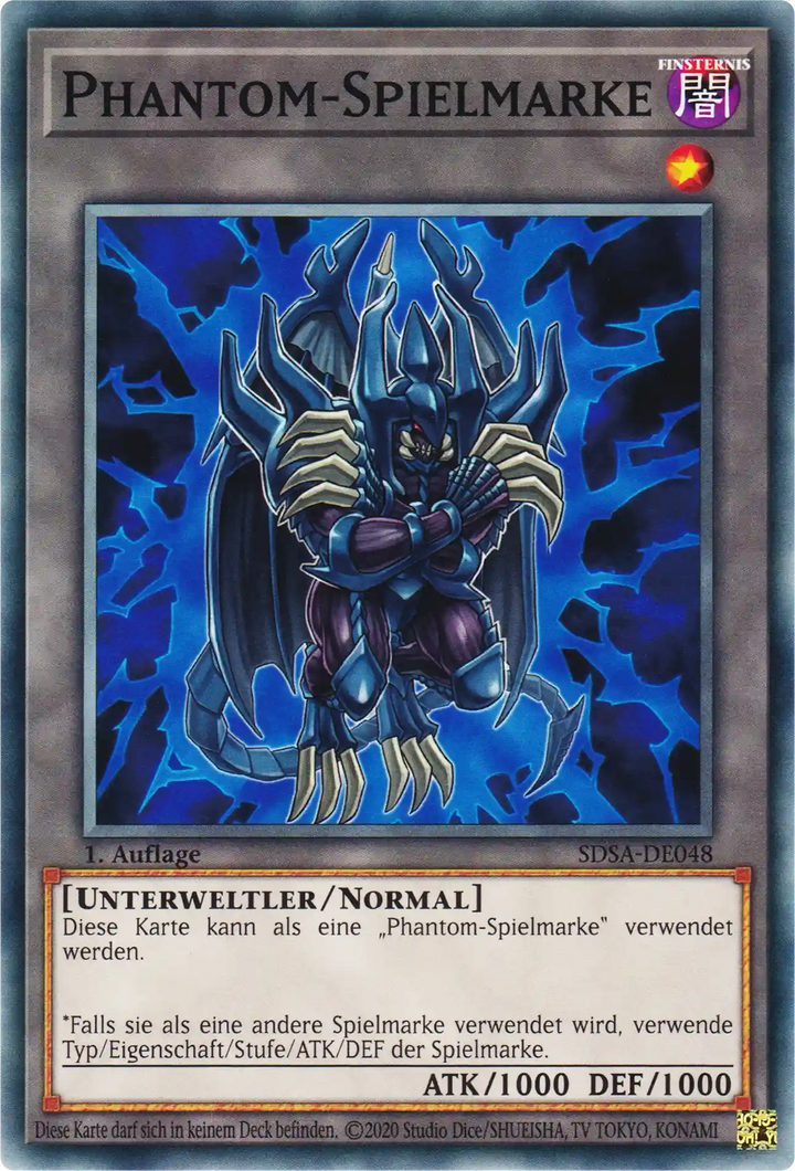 Phantom-Spielmarke Yu-Gi-Oh! Karte SDSA-DE048 Common