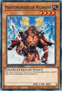 Phantomungeheuer Wildhorn Yu-Gi-Oh! Karte SBCB-DE045 Common