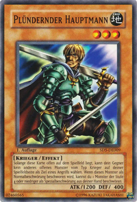 Plündernder Hauptmann Yu-Gi-Oh! Karte SD5-DE009 Common