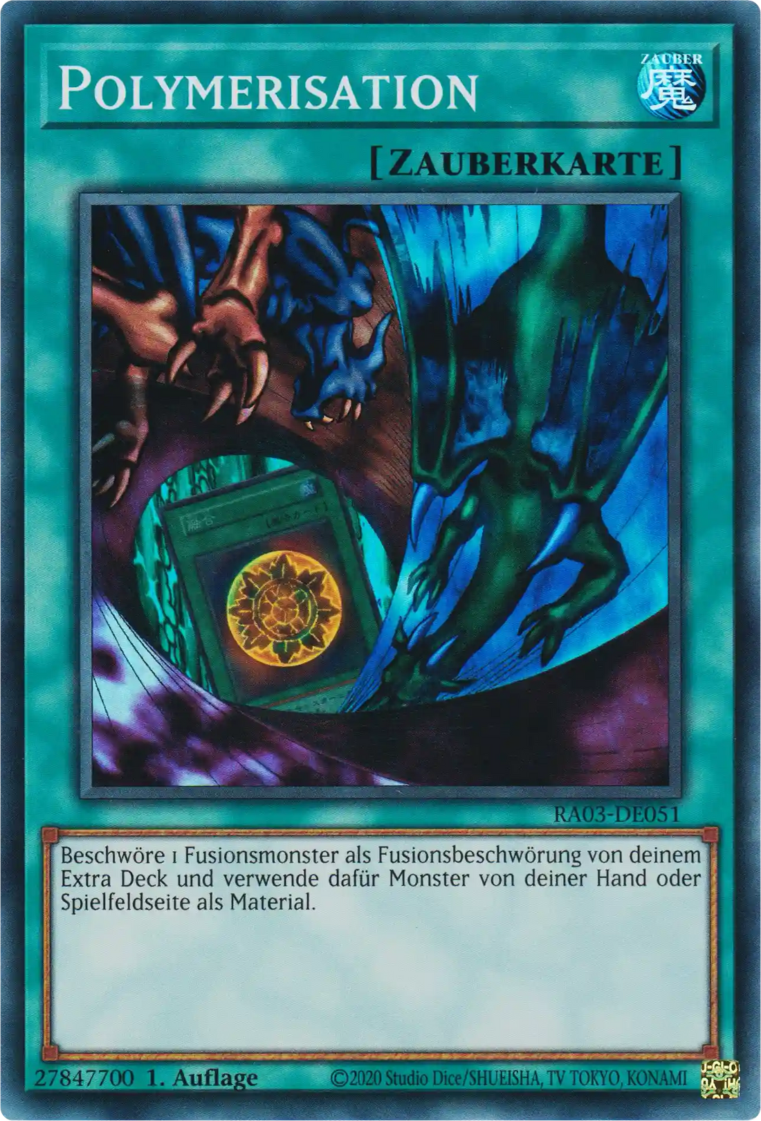 Polymerisation Yu-Gi-Oh! Karte RA03-DE051 Super Rare