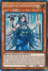 Priesterin mit den blauen Augen Yu-Gi-Oh! Karte LCKC-DE016 Secret Rare