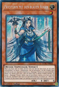 Priesterin mit den blauen Augen Yu-Gi-Oh! Karte LCKC-DE016 Secret Rare