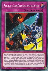 Prolog des Zerstörungsschwertkämpfers Yu-Gi-Oh! Karte MACR-DE075 Common